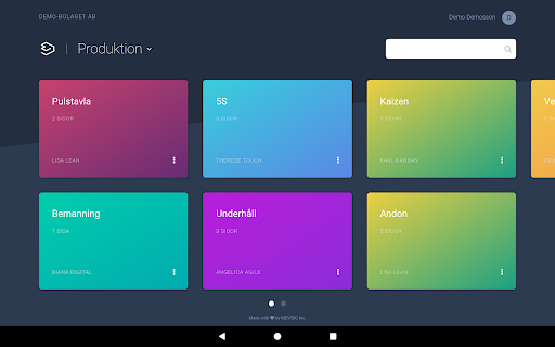 Android application Mevisio screenshort