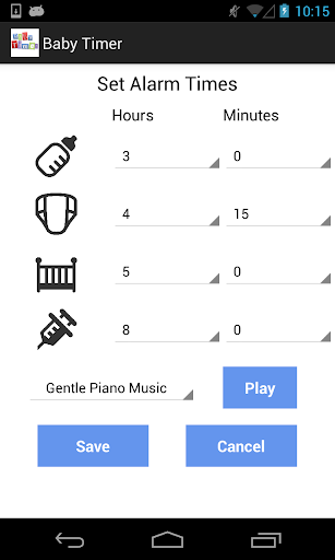 Screenshot of Newborn Baby Timer