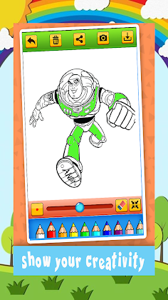 Hero Super Coloring book - Screenshot 1