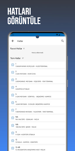 Sakarya Ulaşım-Sakus Screenshot 2 - AppWisp.com