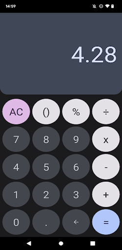 Android application CI Calculator screenshort