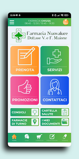 Android application Farmacia Nuovaluce screenshort