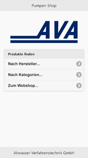 Android application Pumpen-Shop screenshort
