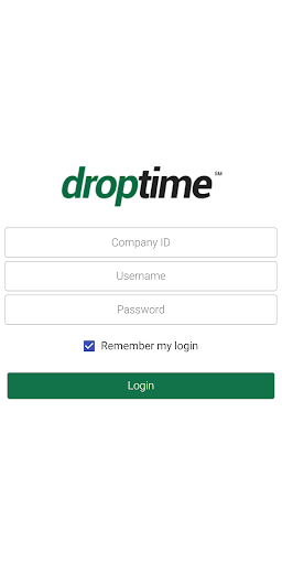 Android application DropTime Mobile Plus screenshort