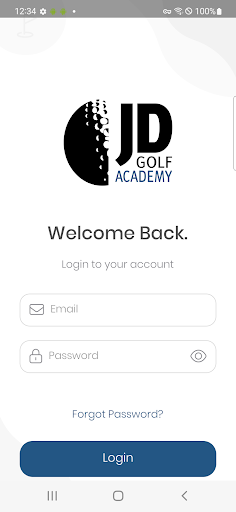 Android application JD Golf Academy screenshort