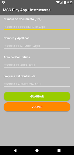 MSC Trainer App Screen 3