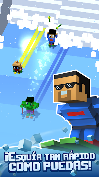 Screenshot 14 Crossy Snow: Avalanche! android