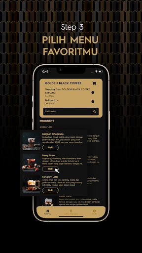 Golden Black Coffee Screen 3