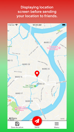 Android application SendPin - Pin & Send Location screenshort