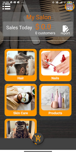 Android application My Family Salon screenshort