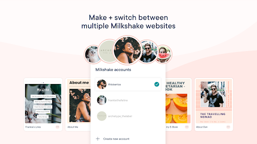 Esha 💘✈️⚡️⛅️ • @adorbsesha • Milkshake Website Builder