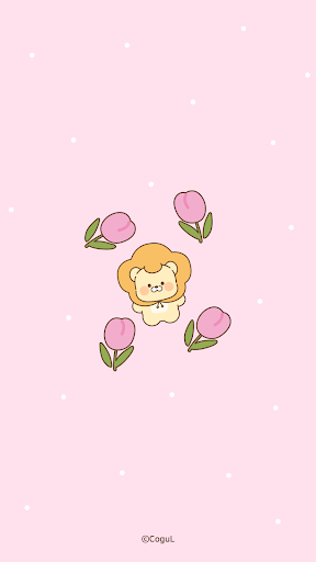 Android application 카카오톡 테마 - 플라이옹_핑크 screenshort