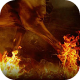 Fiery ground live wallpaper icon