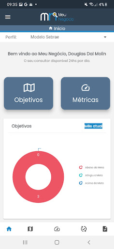 Android application Meu Negócio screenshort