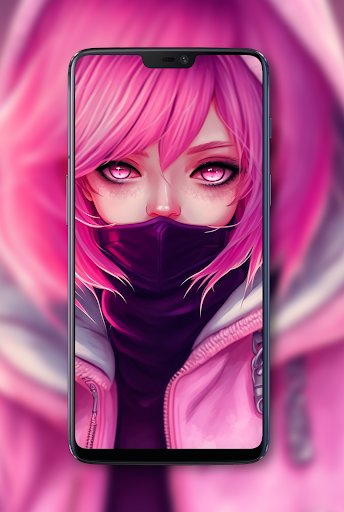 Screenshot of Mask Girl Wallpaper