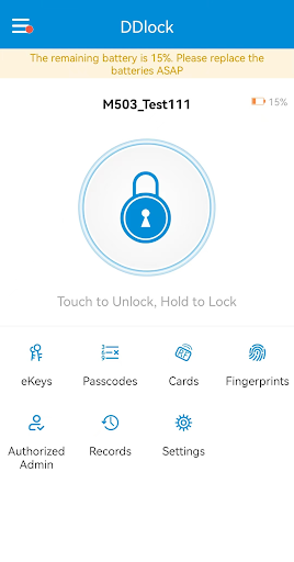Android application DDLock demo screenshort