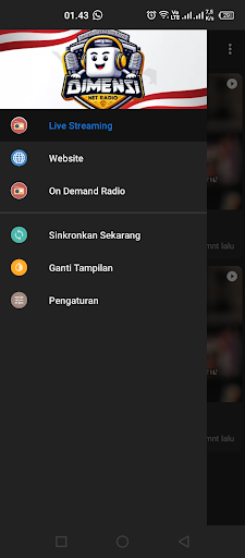 Android application Dimensi Net Radio - KROYA screenshort
