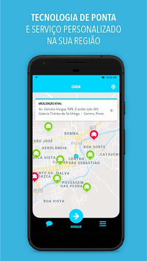 Android application Cuida screenshort