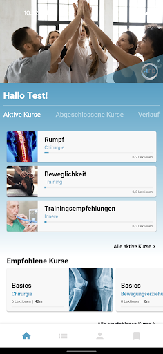 Android application AFB Physiotherapieschule screenshort