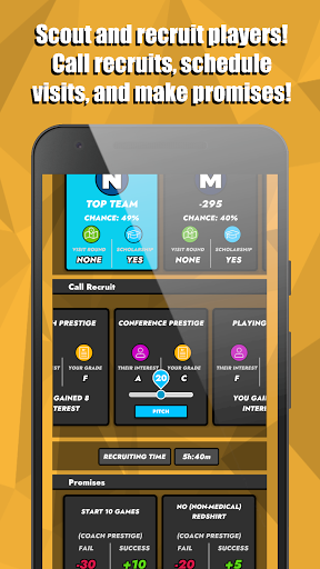 Android application College Basketball: Dynasty Si screenshort