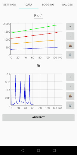 SerialDataLogger Screen 2