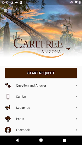 Android application Carefree Connection screenshort