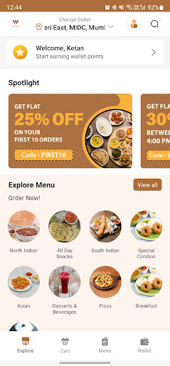 Android application Vihara - Joyfully Vegetarian screenshort