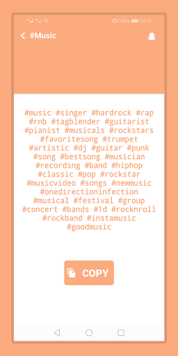 SnapTags - Hashtags for Snap 2021