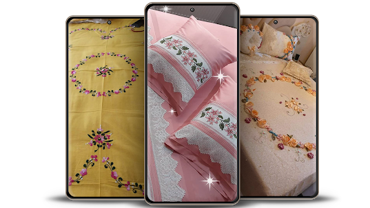 Embroidery Bed Sheet Design