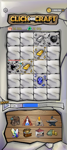 Android application Click Ore Craft screenshort