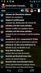 Französisch Deutsch Wörterbuch Offline Screenshot