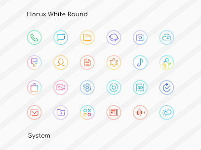 Horux White Round Icon Pack MOD APK 4.8 (Patch Unlocked) 2