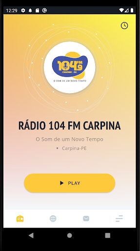 Android application RÁDIO 104 FM CARPINA screenshort