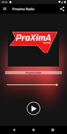 Android application Proxima Radio screenshort