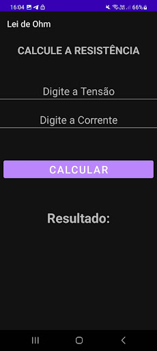 Calculadora Lei de ohm Screen 3