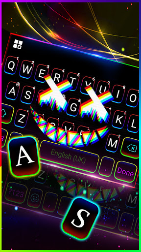 Glitch Mask Keyboard Backgroun Screen 3