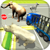 City Zoo Transport Truck 3D icon