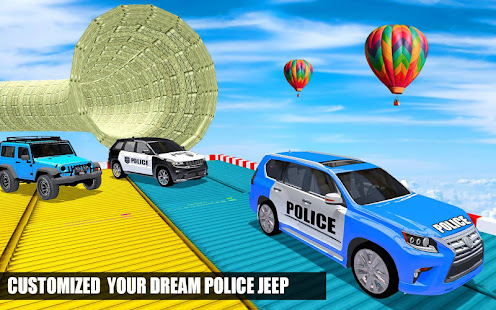 Police Spooky Jeep Stunt Game 1.0 APK screenshots 17