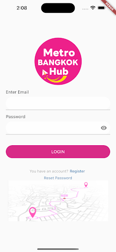 Android application Metro BANGKOK Hub screenshort