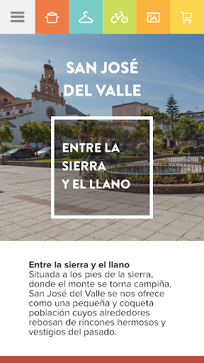 Android application Conoce San José del Valle screenshort