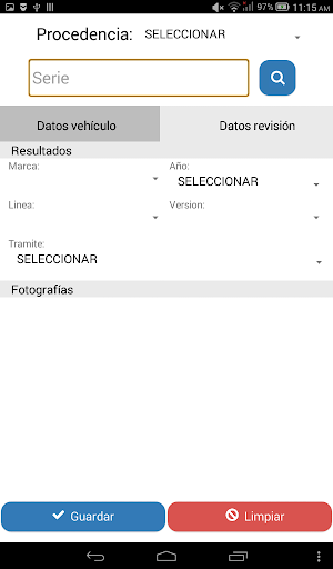 Verificación de Series Screen 3