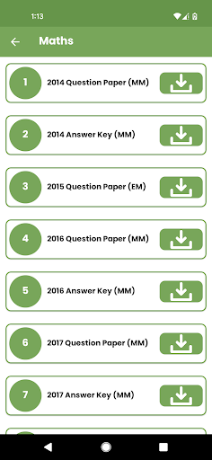 Kerala SSLC Question Papers Screen 3