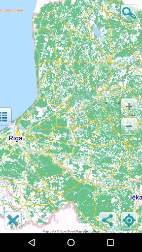 Android application Map of Latvia offline screenshort