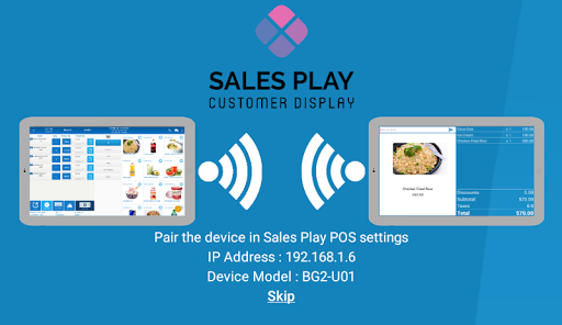Android application SalesPlay - Customer Display screenshort