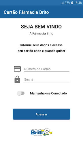 Android application Cartão Farmácia Brito screenshort