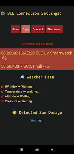 BLE UV Smartwatch Screen 2