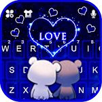 Cover Image of Baixar Tema de teclado amor casal urso 1.0 APK
