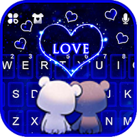 Тема для клавиатуры Bear Couple Love