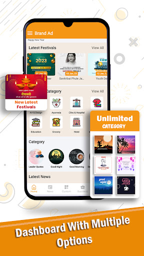 Android application Brand Ad - Festival Post Maker screenshort