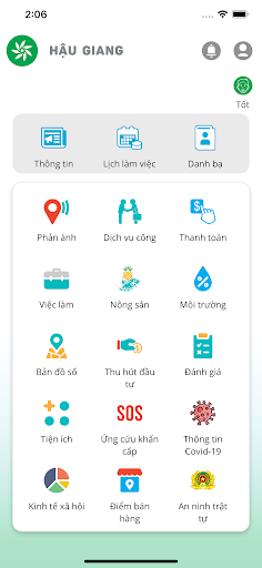 Android application Hậu Giang screenshort